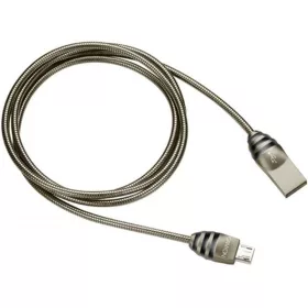   Dátový kábel Canyon USB 2.0 A -> USB 2.0 micro B M/M, 1 m, sivý