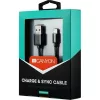 Dátový kábel Canyon Charge&Sync USB 2.0 A -> Lightning M/M, 1 m, čierny