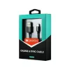 Dátový kábel Canyon Charge & Sync MFI Lightning -> USB 2.0 A M/M, 1 m, čierny