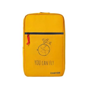   Canyon CSZ-03 15,6" notebook poliészter hátizsák sárga 20L