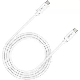 Dátový kábel Canyon UC-44 USB4 - USB4 M/M, 1 m, biely