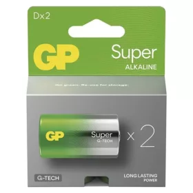 GP B01412 Super D (LR20) alkáli elem 2db