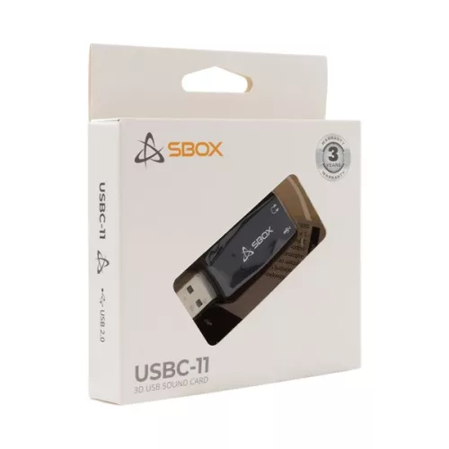 Externá zvuková karta Sbox USBC-11