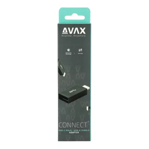 Adaptér AVAX AD602 CONNECT+ typu C samec - USB A samice OTG
