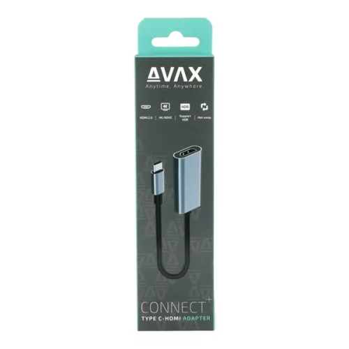 AVAX AD603 CONNECT+ Typ C-HDMI 4K/60Hz Aluminiumadapter