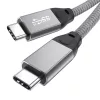 Kábel AVAX CB901 THUNDER 1m 3.2 konektor C, USB4 100W/10Gbps, jednoduchý na použitie