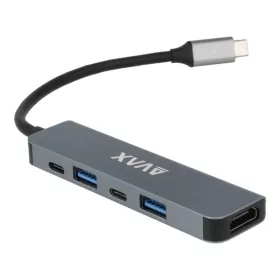   AVAX HB611 CONNECT+ 5v1 Multi USB-C-HDMI (4k60Hz), Type-C, 2xUSB 3.0, PD 100W HUB