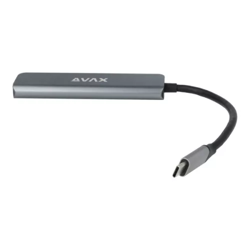 AVAX HB611 CONNECT+ 5v1 Multi USB-C-HDMI (4k60Hz), Type-C, 2xUSB 3.0, PD 100W HUB