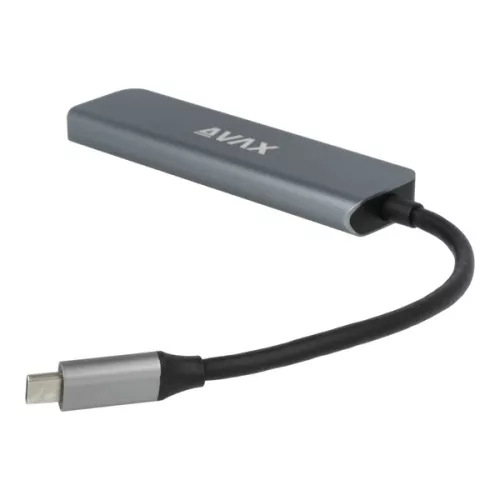 AVAX HB611 CONNECT+ 5v1 Multi USB-C-HDMI (4k60Hz), Type-C, 2xUSB 3.0, PD 100W HUB