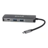 AVAX HB612 CONNECT+ 8 v 1 Multi 2xUSB 3.0, konektor C, HDMI (4K/60Hz), RJ45, TF/SD, PD HUB 100W