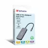 Verbatim 32150 USB-C Pro Multiport CMH-05 5v1 strieborný HUB