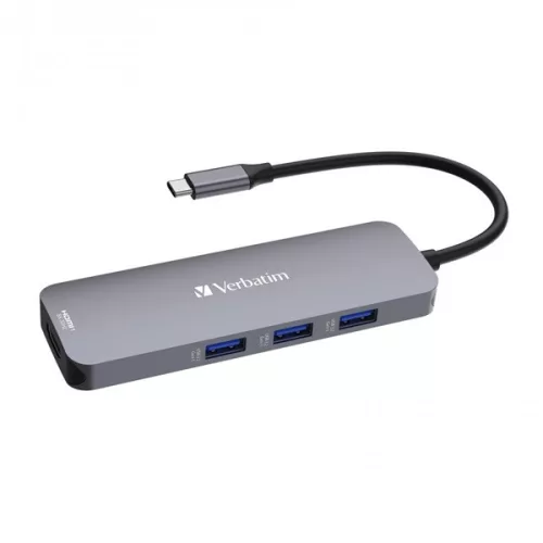 Verbatim 32151 USB-C Pro Multiport CMH-08 8v1 strieborný HUB