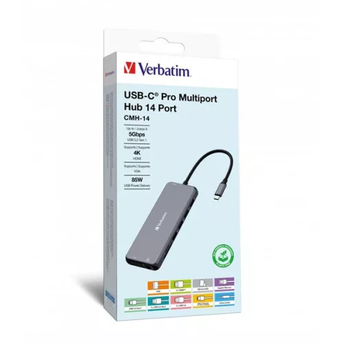 Verbatim 32154 USB-C Pro Multiport CMH-14 14v1 HUB