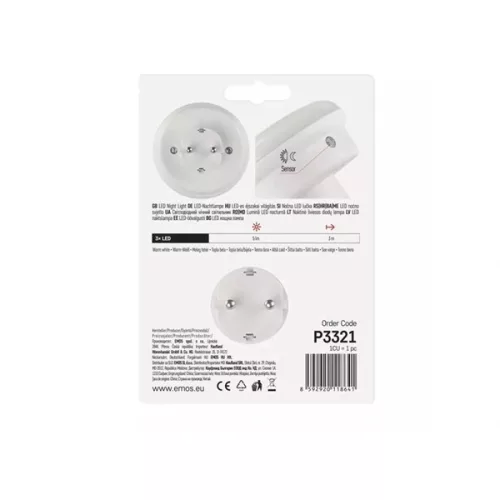 Emos P3321 fotoszenzorral LED éjjeli fény
