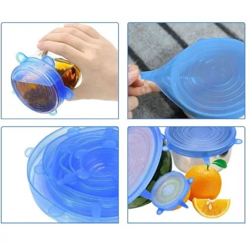 Set de 6 capace din silicon IRIS KT-490