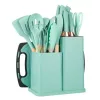Set de tacâmuri de bucătărie IRIS KT-500, 19 piese, turcoaz
