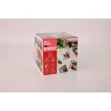  Canon Photo Cube Creative Pack fehér pink képkeret és fotópapír