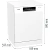 Gorenje GS642E90W biela, počet programov: 6, voľne stojaca, 13 súprav riadu