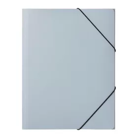 Pagna Pastell eco PP A4 pastelno sivo plava gumena mapa