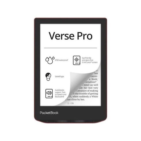 PocketBook PB634 Verse Pro 6" piros E-Book olvasó