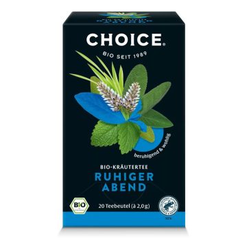   BIO CHOICE® Nyugodt este gyógynövénytea 40g Ruhiger abend 20 filter