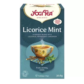 BIO Lakritztee mit Minze 17 x 1,8 g Yogi Lakritz Minze