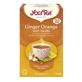   BIO Orangen-Ingwer-Tee mit Vanille 17 x 1,8 g Yogi Ginger Orange