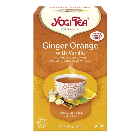 BIO Narancsos gyömbér tea vaníliával 17x1,8g Yogi Ginger Orange