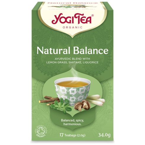 BIO Természetes egyensúly tea shiitake gombával 17x2g Yogi Natural Balance
