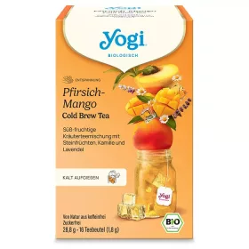   Yogi BIO Pfirsich-Mango Eistee 16x1,8g Pfirsich-Mango Kaltgebrühter Tee