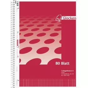 Brunnen Glocken A4 80l lefűzhető kockás spirálfüzet