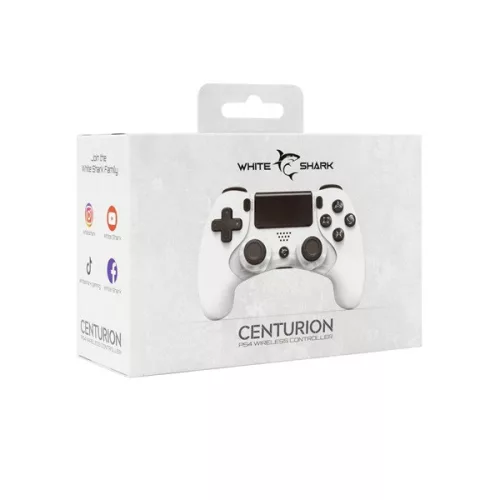 White Shark GPW-4006 CENTURION PS3/PS4 vezetékes és vezeték nélküli fehér kontroller