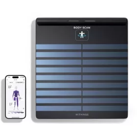 Čierna kúpeľňová váha Withings Body Scan