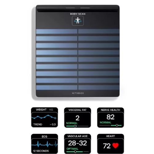 Withings Body Scan schwarze Personenwaage