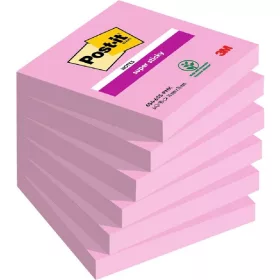   Post-it Super Sticky 654 76x76mm 90 Blatt rosa selbstklebender Notizblock 100% PEFC, SGSCH-PEFC-COC-110078