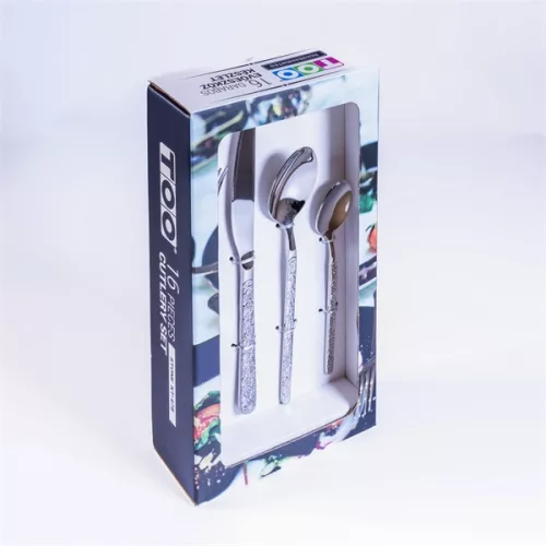 Set de tacâmuri din argint TOO KT-478 Stone, 16 piese