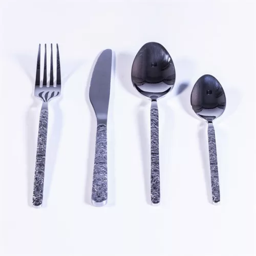 Set de tacâmuri din argint TOO KT-478 Stone, 16 piese
