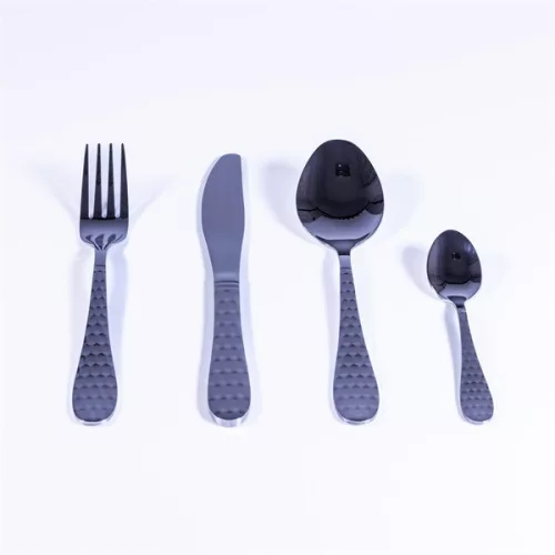 Set de tacâmuri TOO KT-479 S Honey Silver, argintiu, 16 piese