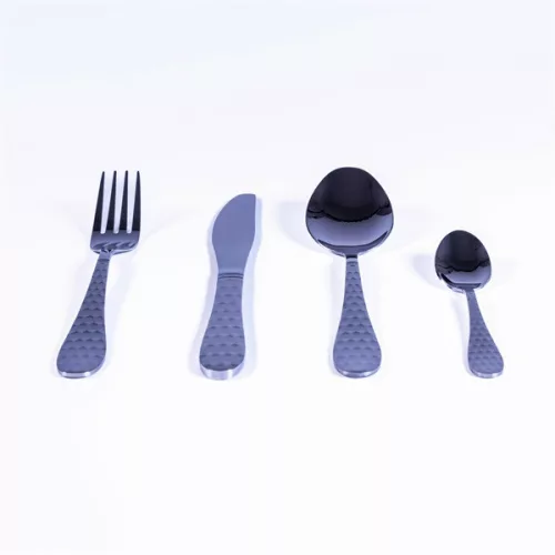 Set de tacâmuri TOO KT-479 S Honey Silver, argintiu, 16 piese