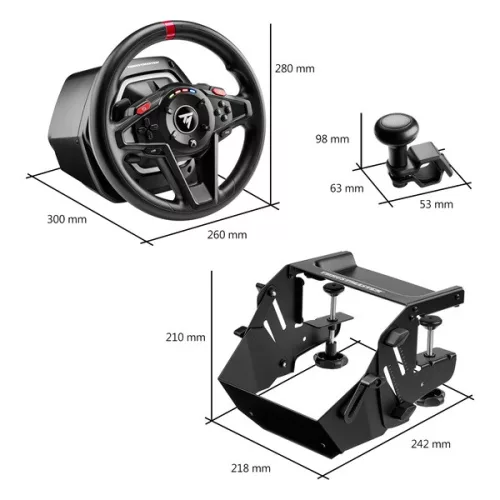 Thrustmaster 4460264 T128 Simtask Pack Xbox One/Series/PC kormány + Steering Kit rögzítőrendszer + pedál