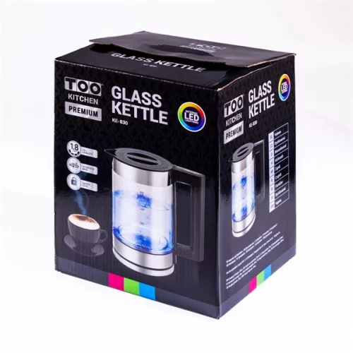 TOO KE-830 1,8 l LED prémiová sklenená kanvica