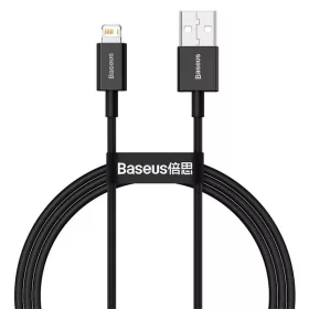   Kábel pre dátum a Baseus CALYS-A01 Superior, 1 m, 2,4 A, Lightning, čierny