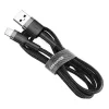 Dátumový kábel a načítanie Baseus CALKLF-CG1 Cafule 2m 1,5A Lightning gre-negru
