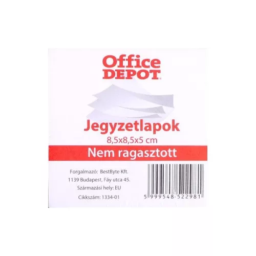 Office Depot 8,5 x 8,5 x 5 cm Unverklebte Notizblöcke