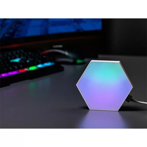 Tracer TRAOSW47256 Ambience Smart Hexagon 9 W/Bluetooth 5.0/Wi-Fi/RGB világítás/fehér/gamer/fali lámpa szett