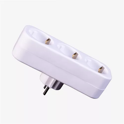TOO ADW-300 3-zásuvkový biely nástenný adaptér