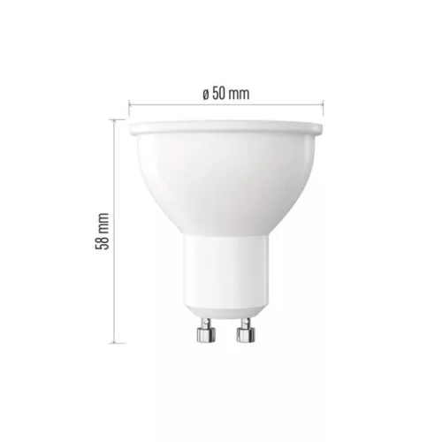 Emos ZQ8255D GU10/7W (60W)/800 lm/prírodná biela/stmievateľná Klasická LED žiarovka MR16