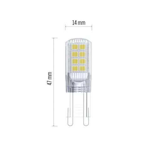 LED žiarovka Emos ZQ9536 2,5 W (32 W)/350 lm/prírodná biela Classic JC/G9