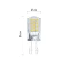 Emos ZQ9545 4W (40W)/470 lm/prírodná biela Klasická LED žiarovka JC/G9