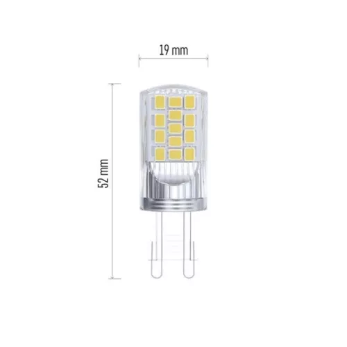 Emos ZQ9545 4W (40W)/470 lm/prírodná biela Klasická LED žiarovka JC/G9